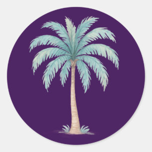 Palm Tree Classic Round Sticker