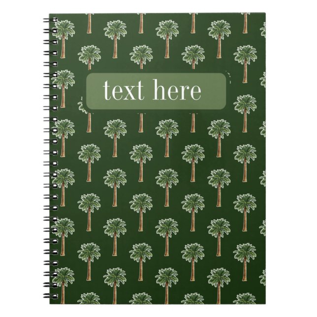 palm tree clipart notebook (Front)