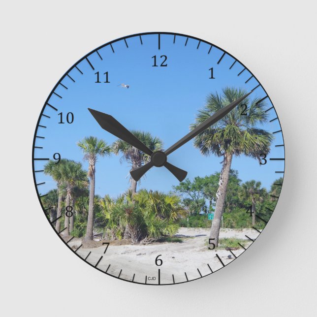 Palm Tree Clock (Front)