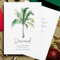 Palm Tree Coastal Home Moving Announcement
