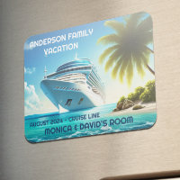 Palm Tree Cruise Ship Ocean Family Vacation