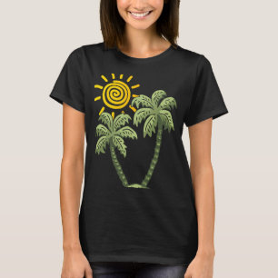 Palm Tree Cruising Summer Getaway Vacation Tropica T-Shirt