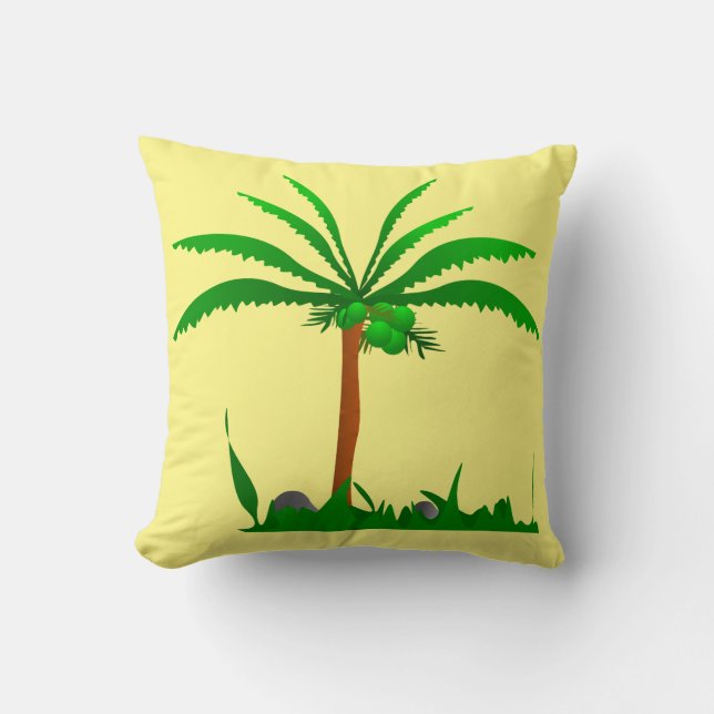 Palm Tree Cushion (Front)