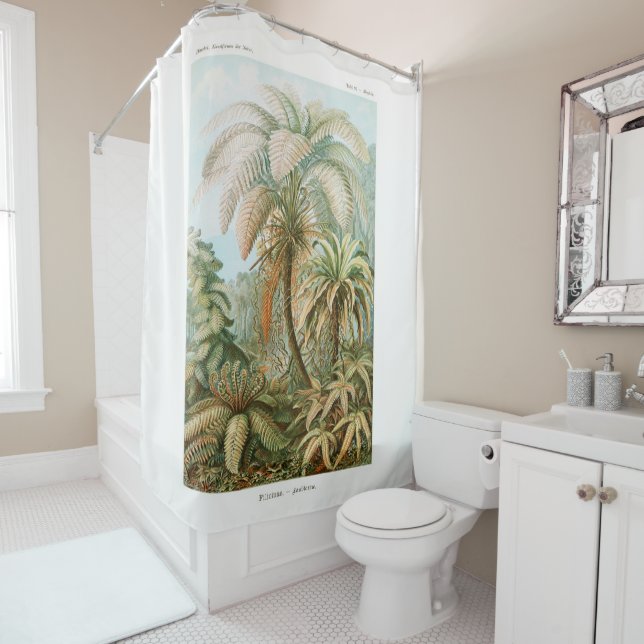 Palm Tree Ernst Haeckel   Shower Curtain (In Situ)