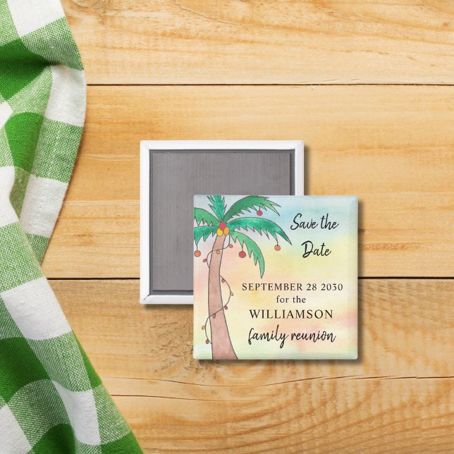  Palm Tree Family Reunion Save the Date  Magnet (Creator Uploaded)