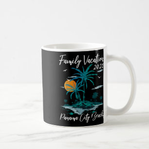 Palm Tree Family Vacation 2025 Florida Panama City Coffee Mug