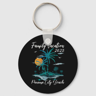 Palm Tree Family Vacation 2025 Florida Panama City Key Ring