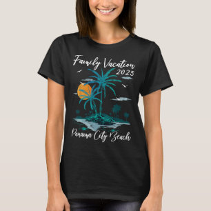 Palm Tree Family Vacation 2025 Florida Panama City T-Shirt