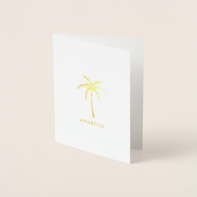 Palm Tree Foil Card (Front)
