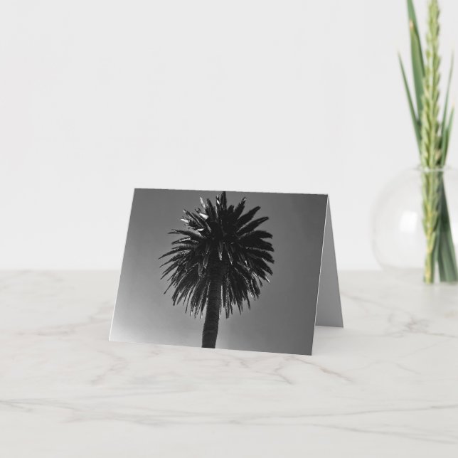 Palm Tree Folded Greeting Card (Front)
