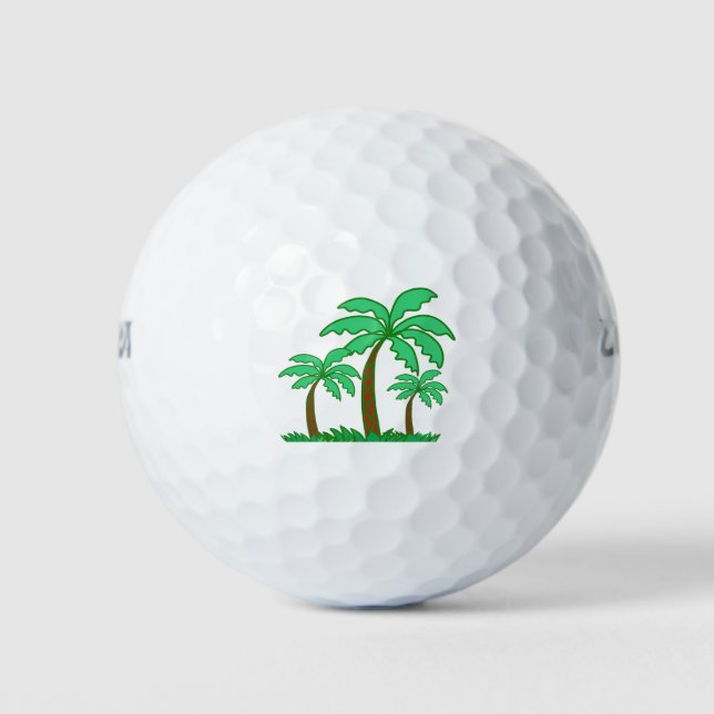 Palm tree golf balls (Front)
