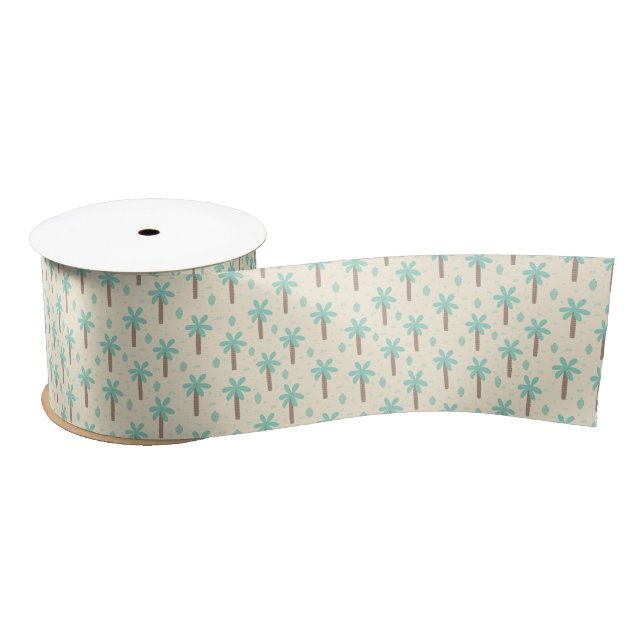 Palm Tree Grove Satin Ribbon (Spool)