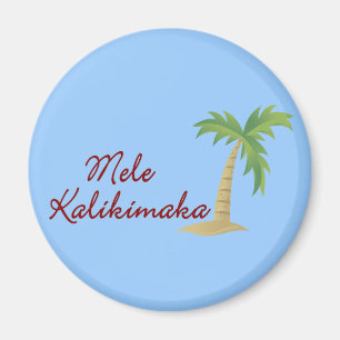 Palm Tree hawaiian christmas 2 Magnet
