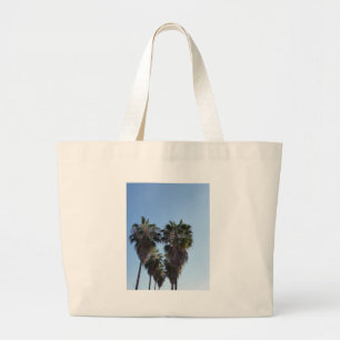 Palm Tree Heart California Love Photo Large Tote Bag