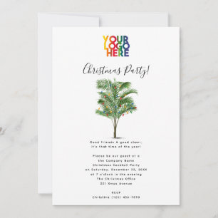 Palm Tree Holiday Business Logo Christmas Party