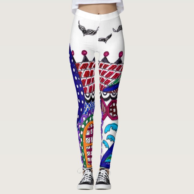 Palm Tree House Leggings (Front)