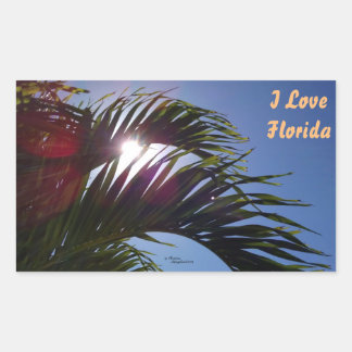 Palm tree I Love Florida Stickers
