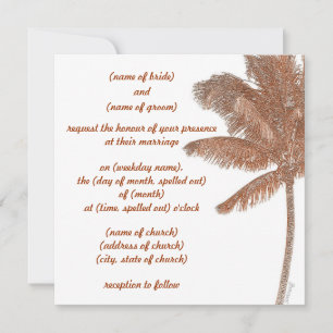 palm tree invitation