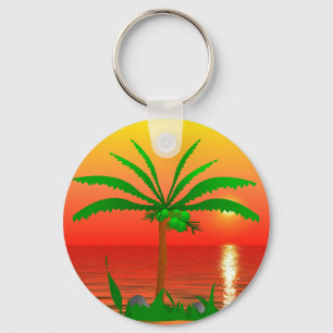 Palm Tree Keychain