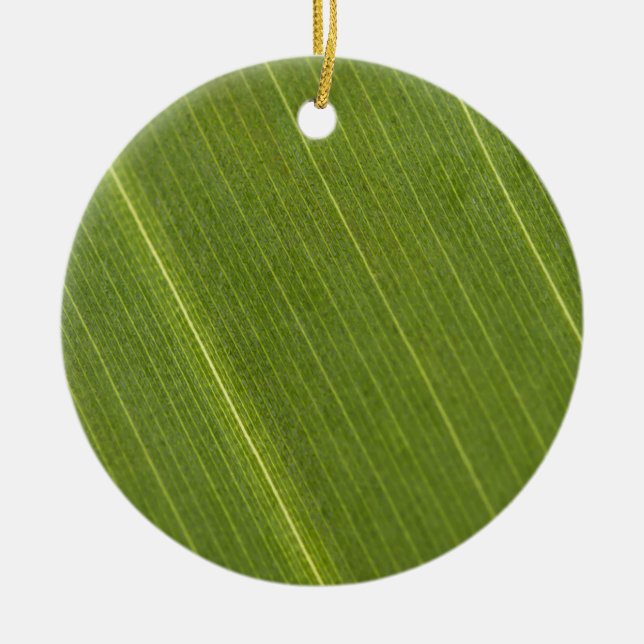 Palm Tree Leaf Ceramic Tree Decoration (Front)