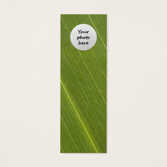 Palm Tree Leaf  Custom Bookmark (Front)