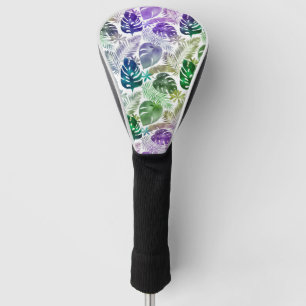Palm Tree Leaf Summer Vibes Metallic Colours Golf Head Cover