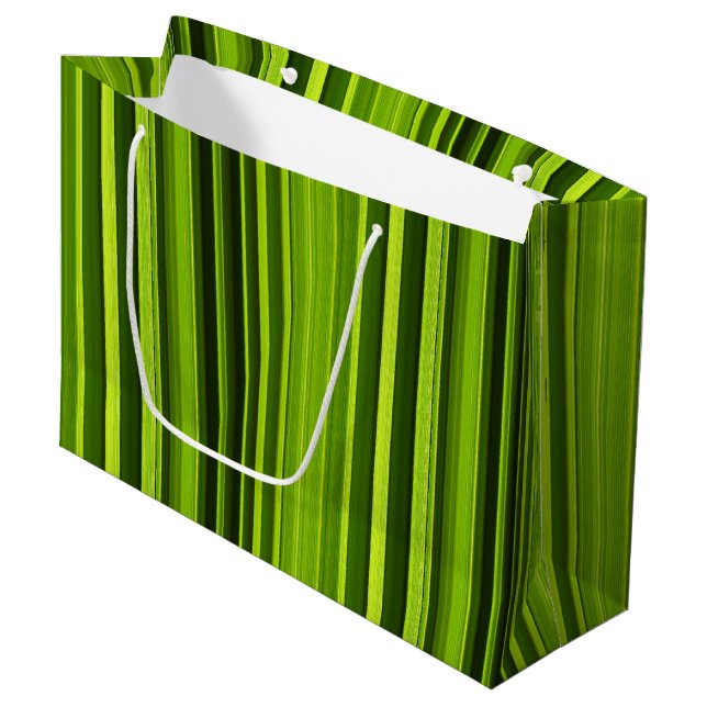 Palm Tree Leaf Texture Pattern Large Gift Bag (Front Angled)