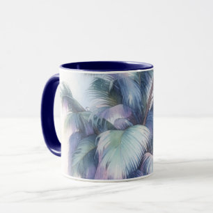 Palm Tree Leaves Close Up Art Mug Cup