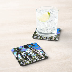 Palm Tree Leaves Design Coaster