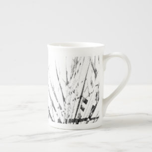 Palm Tree Leaves Minimalism Sketch Bone China Mug