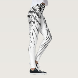 Palm Tree Leaves Minimalism Sketch Leggings