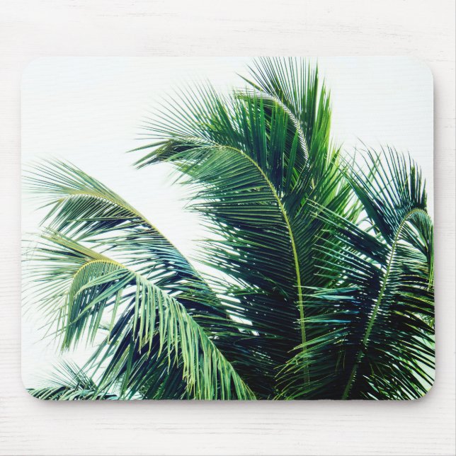 Palm Tree Leaves Mouse Pad (Front)