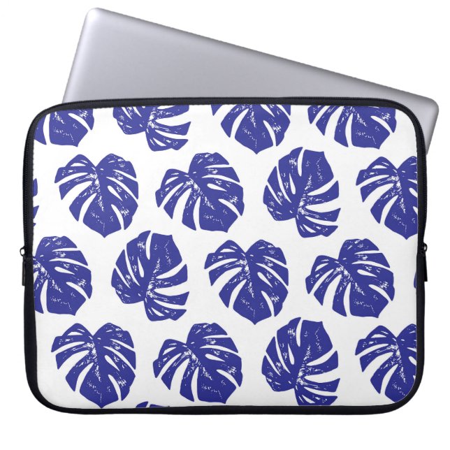 Palm Tree Leaves: Natural Pattern Laptop Sleeve (Front)