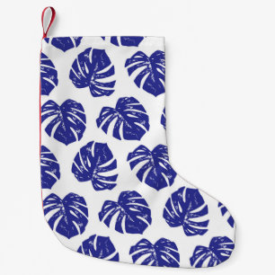 Palm Tree Leaves: Natural Pattern Small Christmas Stocking