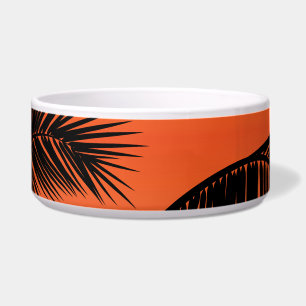 Palm tree leaves: seamless pattern.