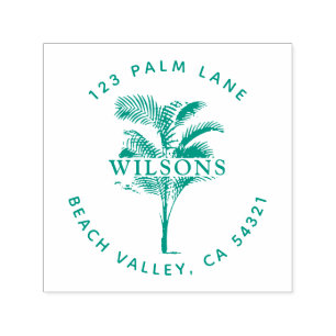 Palm Tree Leaves  Self-inking Stamp