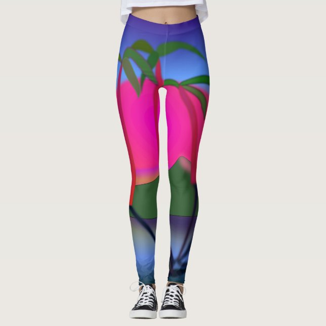 Palm Tree Leggings (Front)