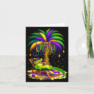 Palm Tree Mardi Gras Hawaiian Trocal Louisiana All Card