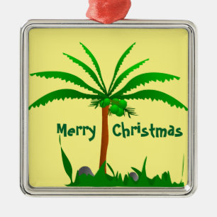 Palm Tree Metal Ornament