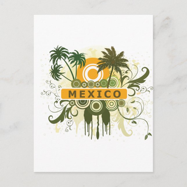 Palm Tree Mexico Postcard (Front)