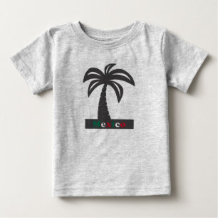 Palm Tree (Mexico Vacation) - Baby Fine Jersey T-S T-Shirt