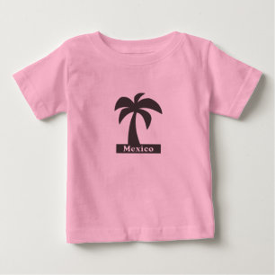 Palm Tree (Mexico Vacation) - Baby Fine Jersey T-S T-Shirt