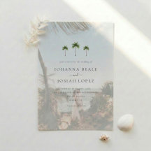 Palm Tree Minimal Elegant Wedding
