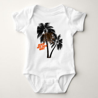 Palm Tree Motivation Art – Fully Customizable Baby Bodysuit