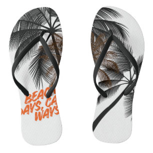 Palm Tree Motivation Art – Fully Customizable Thongs