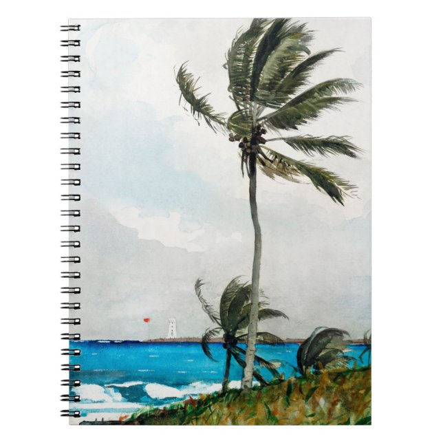 Palm Tree, Nassau (1898) by Winslow Homer Notebook (Front)