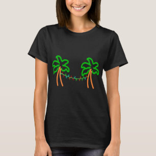 Palm Tree Neon Christmas Lights T-Shirt