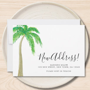 Palm Tree New Address Moving  Announcement