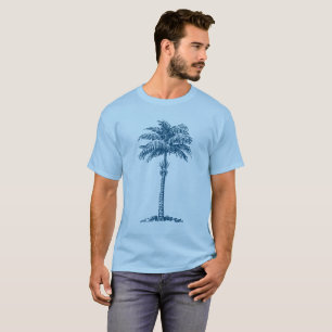 Palm Tree - Ocean Blue T-Shirt