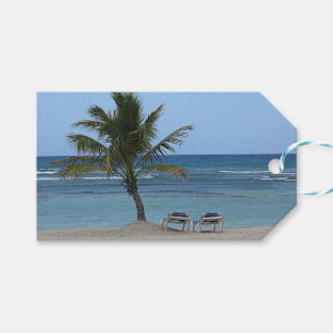 Palm Tree on the Beach Gift Tags